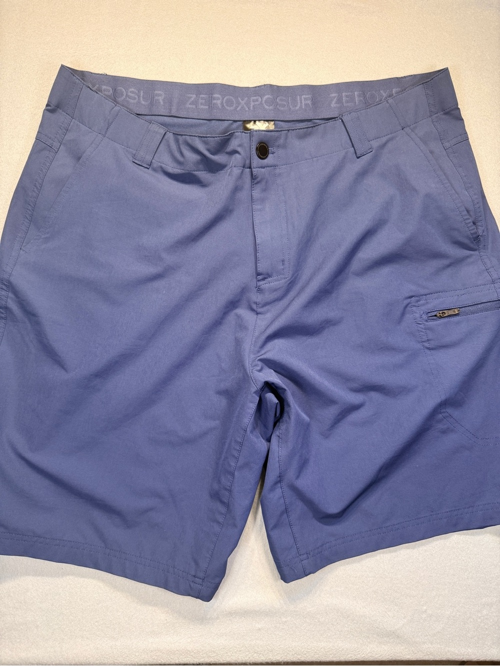 ZeroXposur Men’s Navy Performance Hybrid Shorts 40 Travel serie